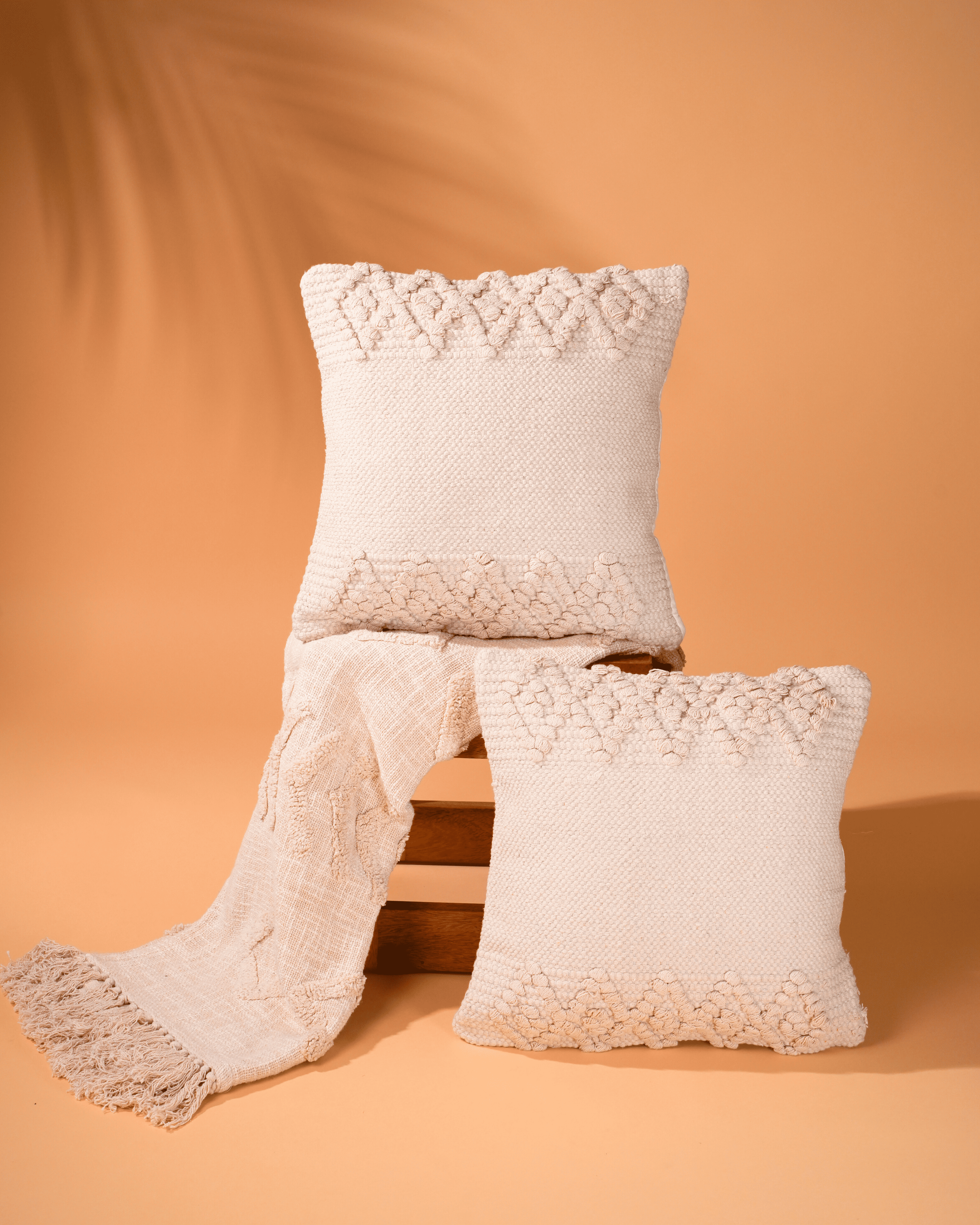 Boho Knit - Woven Cushion Cover Set Of 2