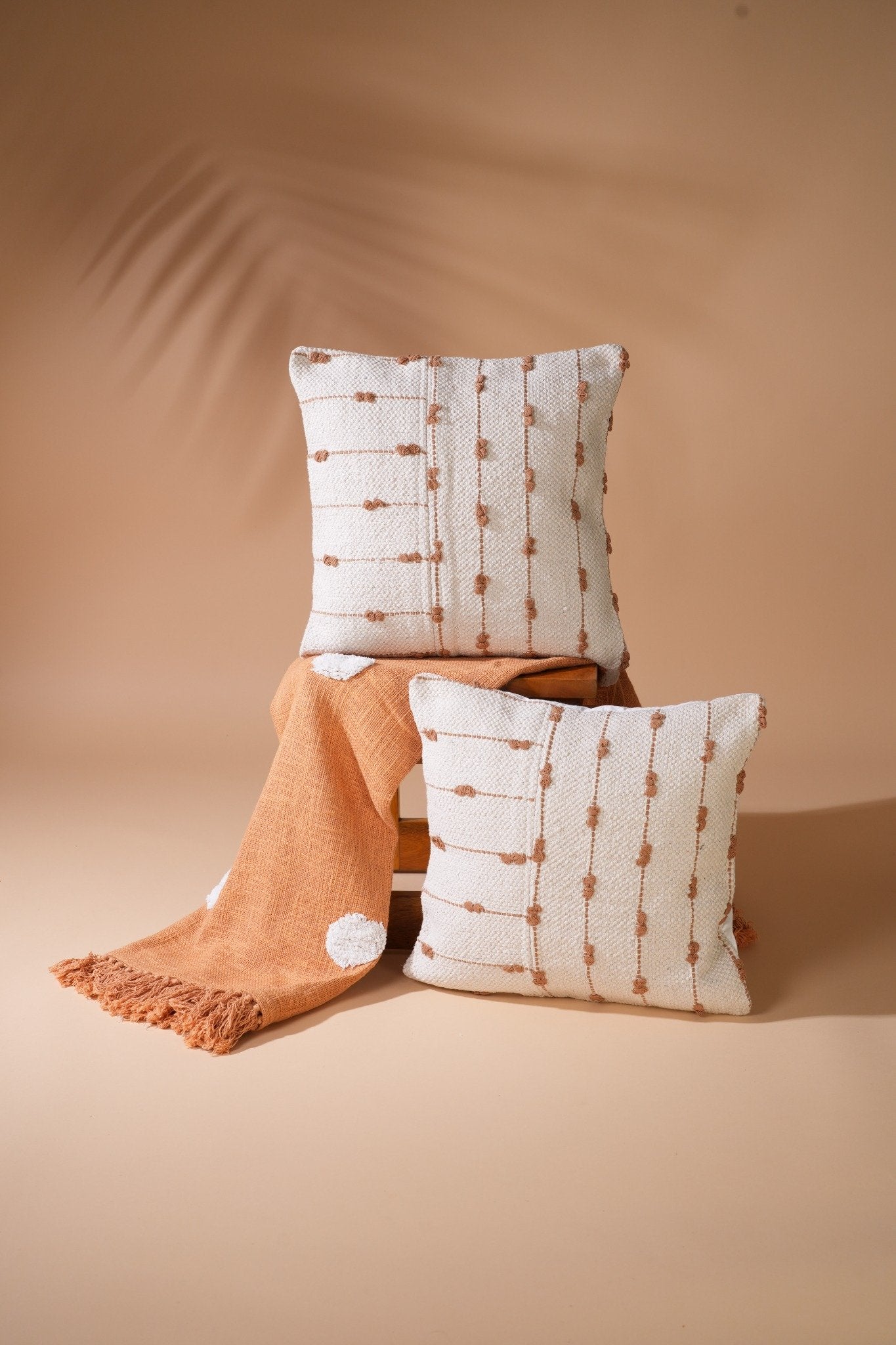 Amber Dots - Woven Cushion Cover Set Of 2