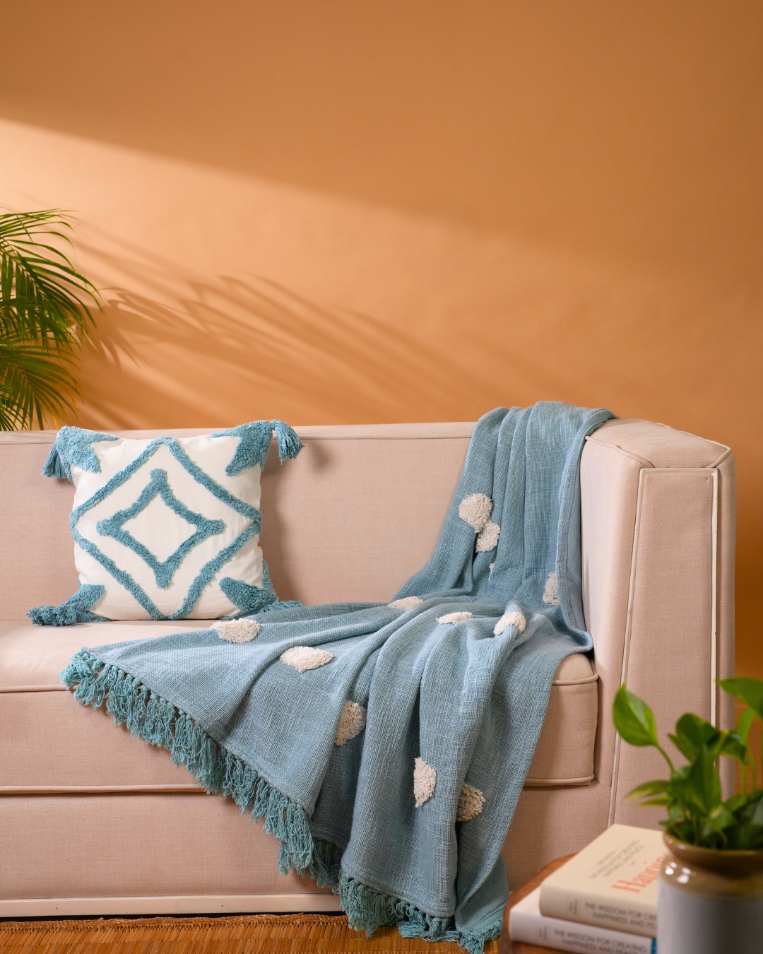 Ocean Drift Tufted Throw
