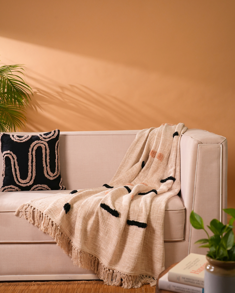 Stone Path Tufted Throw