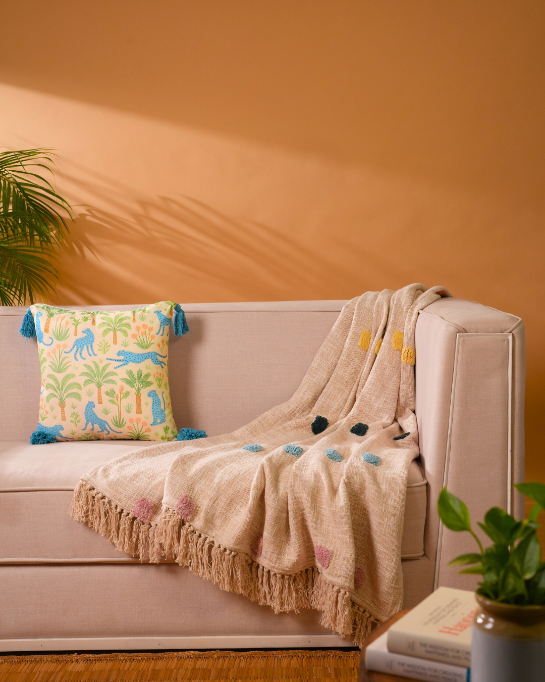 Polka Pop Tufted Throw