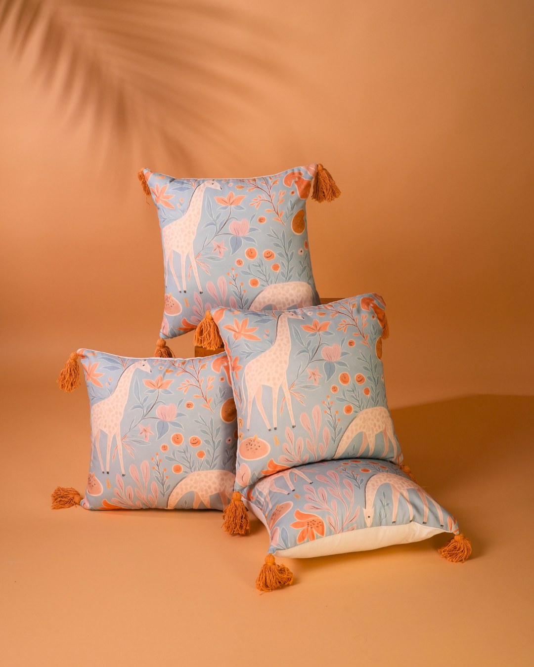 Giraffe Garden - Printed Cushion Cover Set Of 2