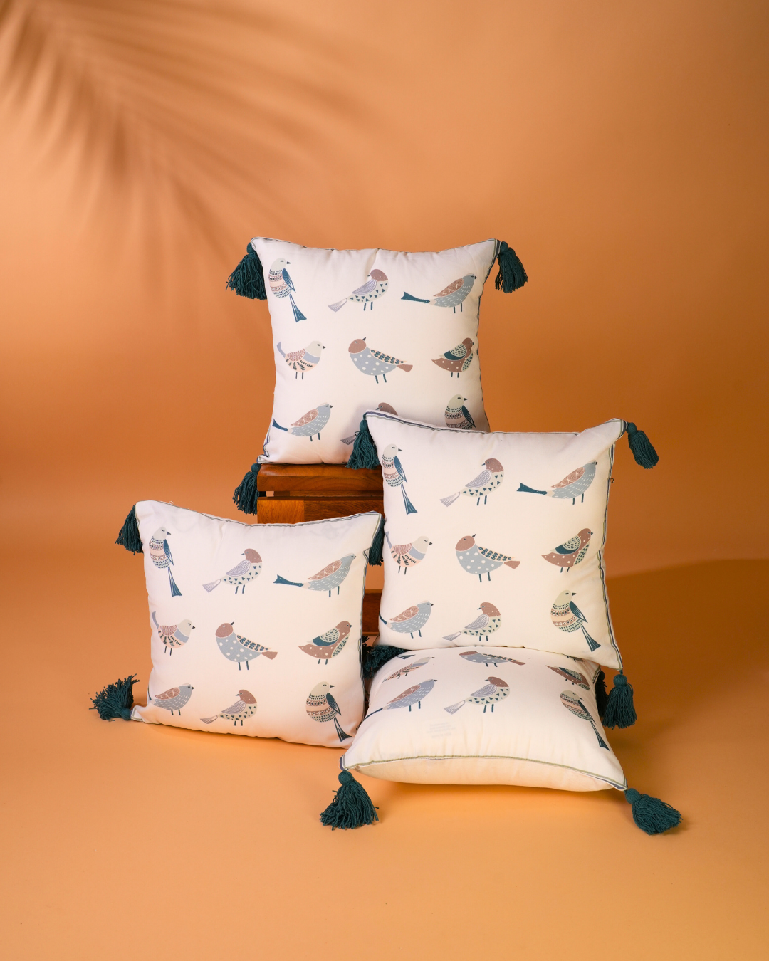 Flock & Feather - Printed Cushion Cover Set Of 2