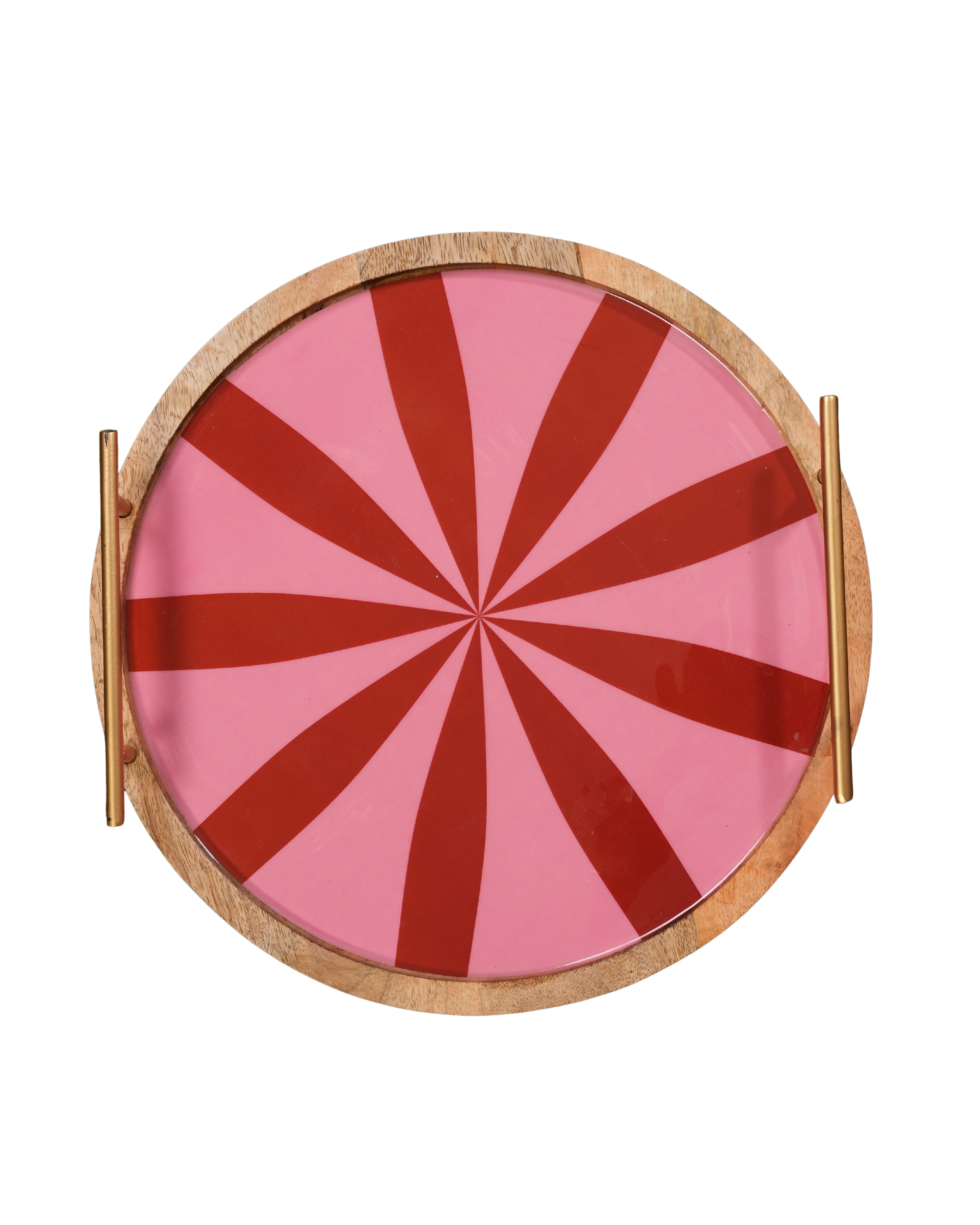 Candy Swirl Wooden Tray