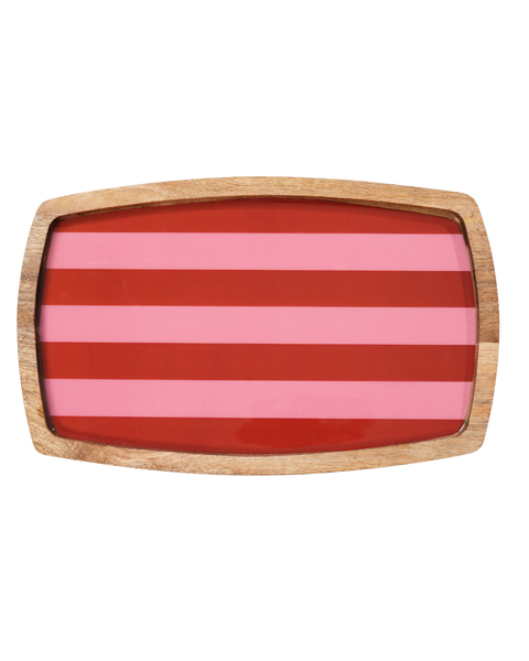 Candy Stripe Serving Platter