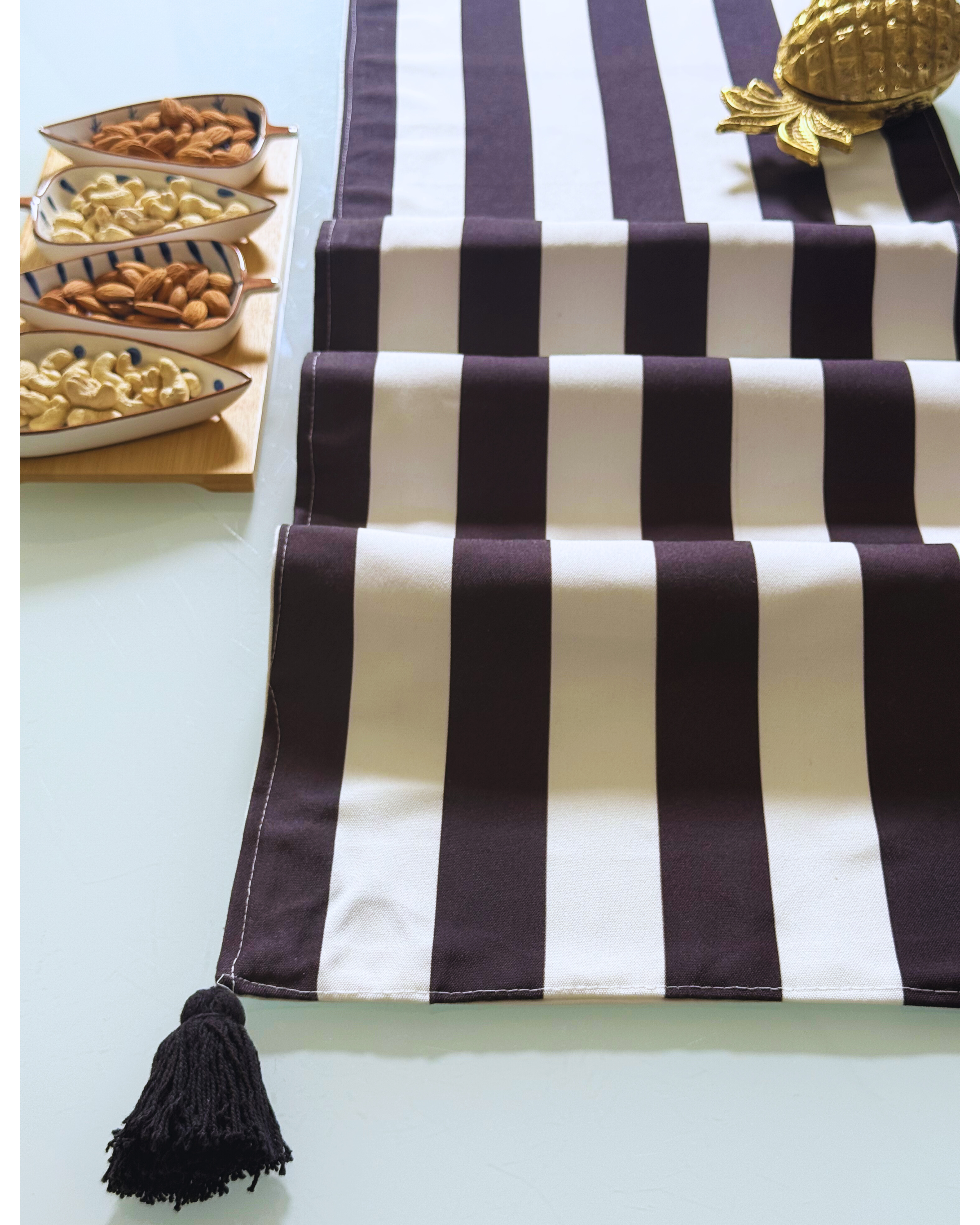 Monochrome Stripes – Printed Table Runner