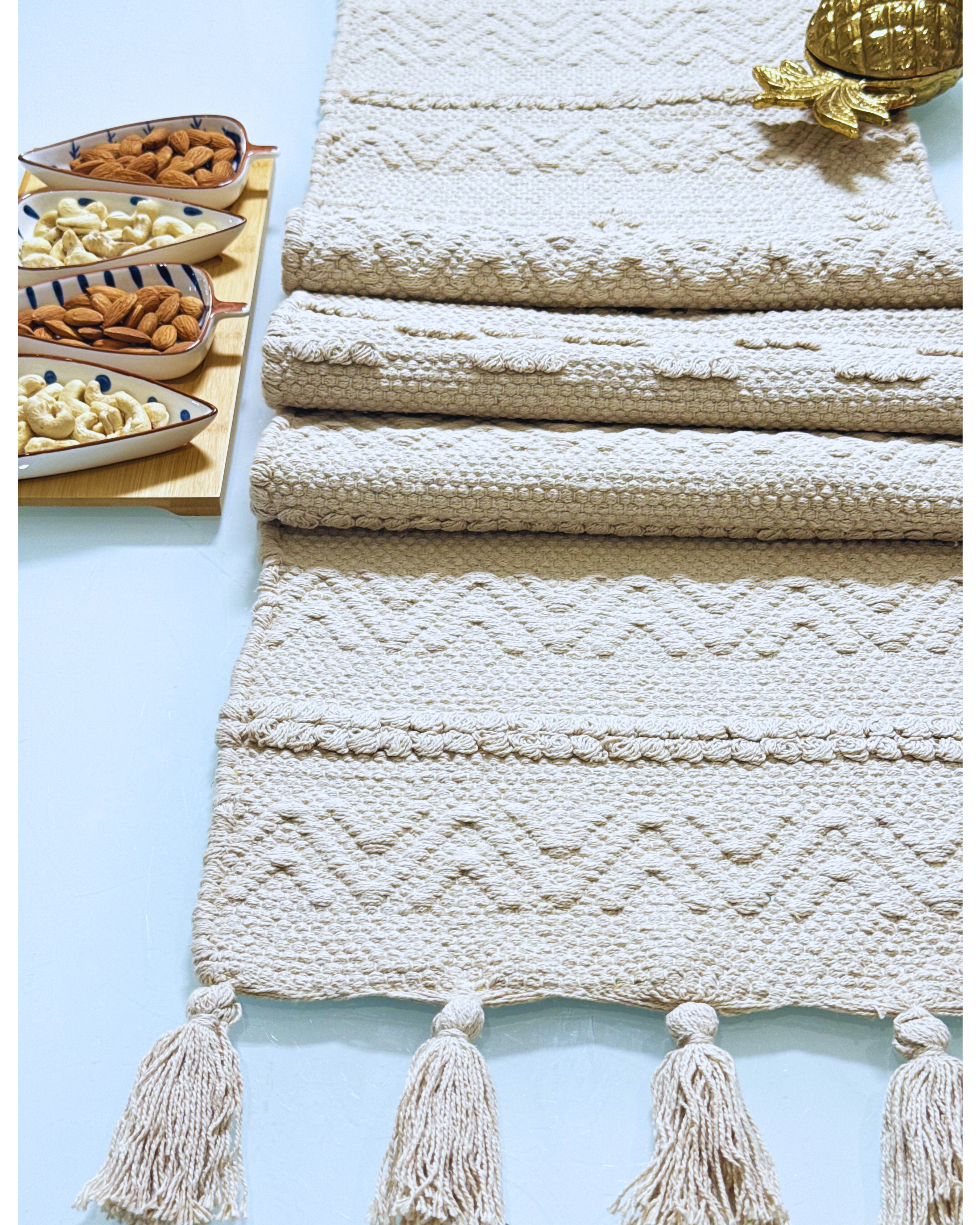 Ivory Weave – Woven Table Runner