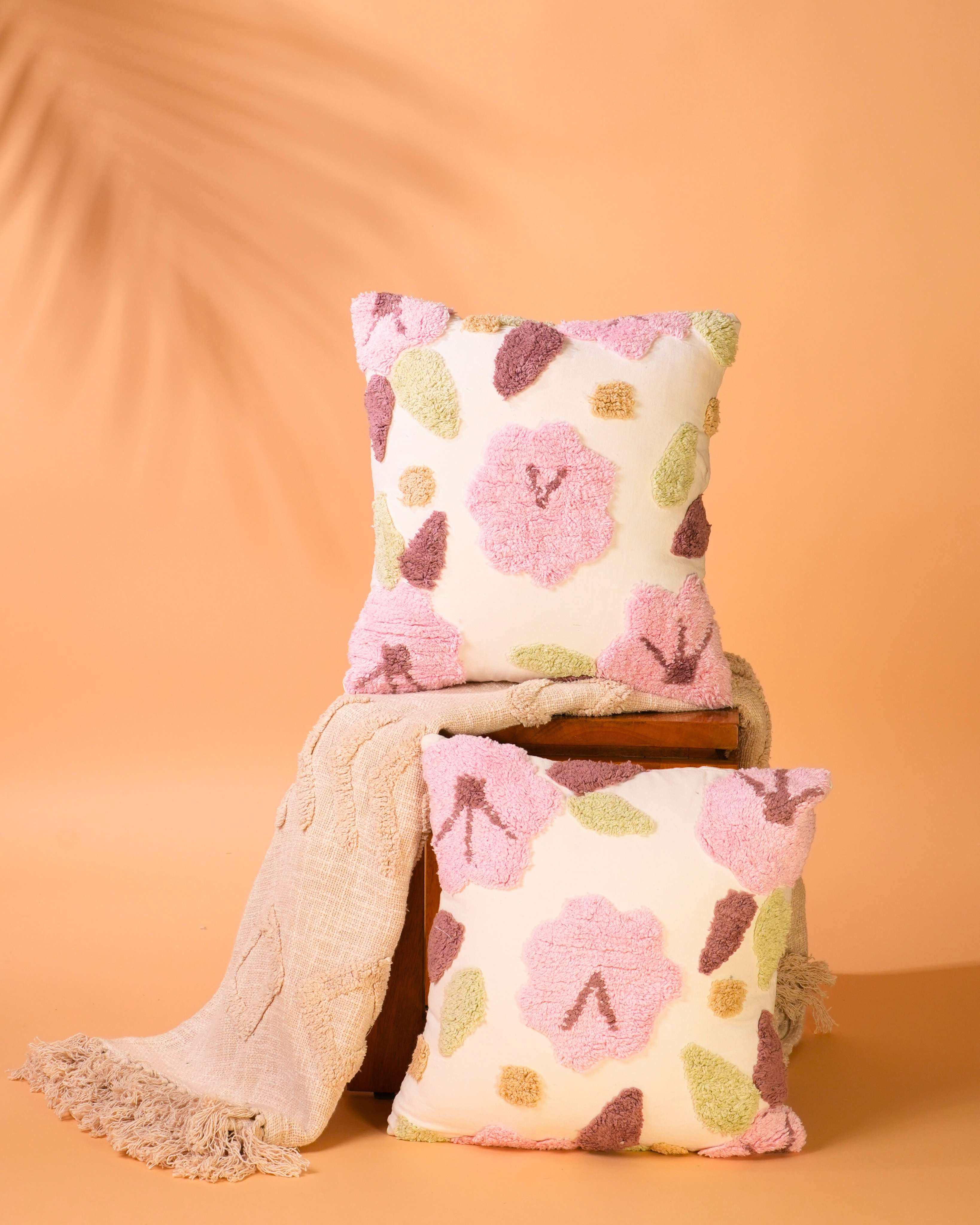 Petal Patch - Tufted Cushion Cover Set Of 2